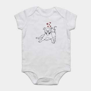 Pitties and Kitties Baby Bodysuit